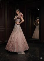 Avant Garde Ruffled Shoulder Lehenga