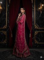 Majestic Magenta Embroidered Lehenga Suit