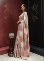 The Rose Petal Mirror Saree