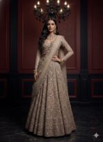 Dusty Rose Embellished Lehenga
