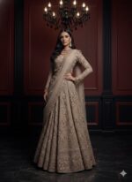 Dusty Rose Embellished Lehenga