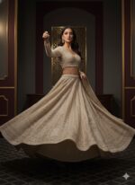 Classic Ivory Panelled Lehenga