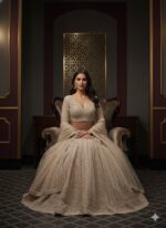 Classic Ivory Panelled Lehenga