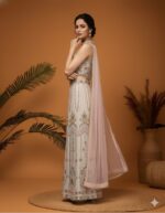 Ivory Multi threadwork Jumpsuit