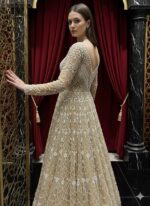 Golden Champagne Grace Embellished Gown