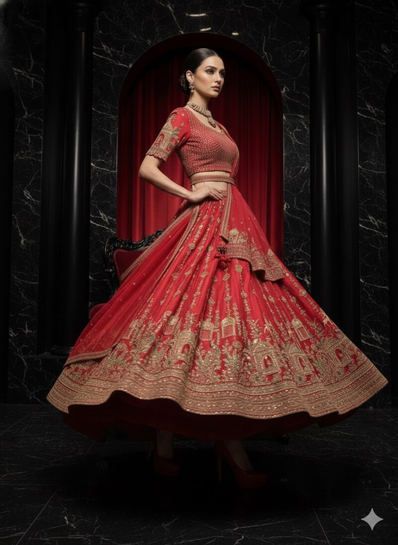 Mughal Majesty Bridal Lehenga