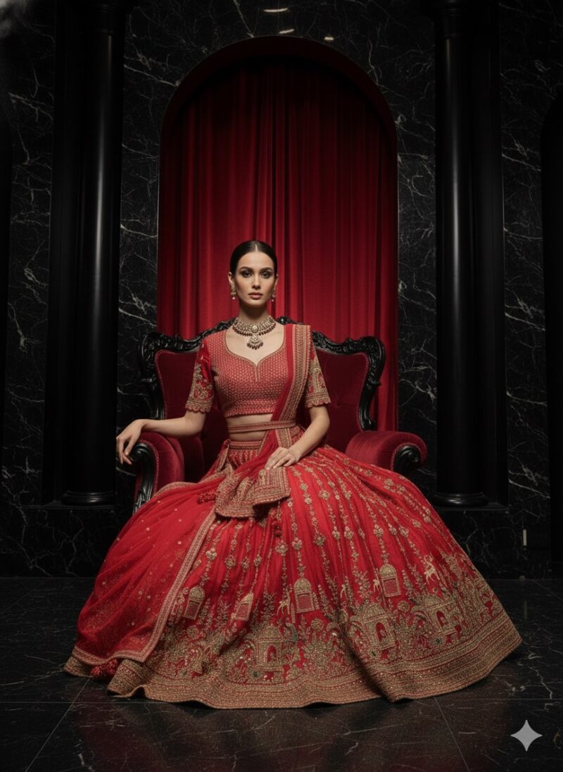 Mughal Majesty Bridal Lehenga