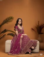Majestic Magenta Anarkali Suit