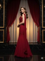 Red Drape Diva Look Saree
