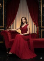 Red Drape Diva Look Saree