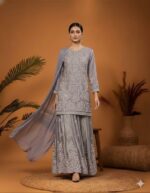 Soft Lavender Sharara Set