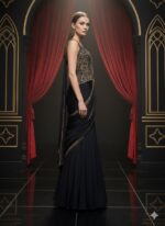 Midnight Royal Drape Saree