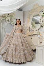 Ethereal Champagne Gold Lehenga