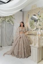Ethereal Champagne Gold Lehenga