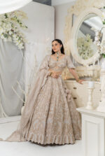 Ethereal Champagne Gold Lehenga