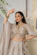 Ethereal Champagne Gold Lehenga