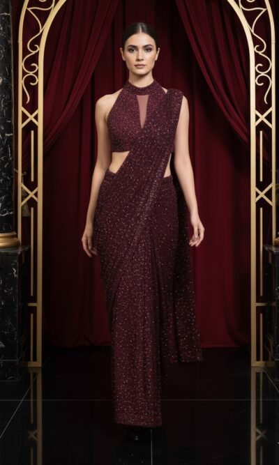 Wine Luxe Evening Drape