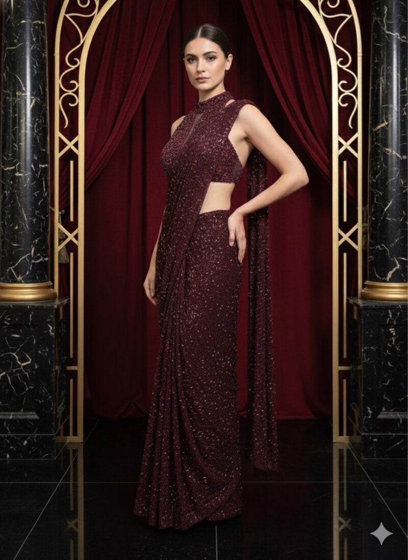Wine Luxe Evening Drape