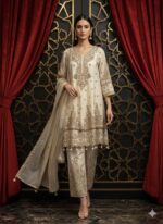 Ivory Grace Embroidered Suit Set