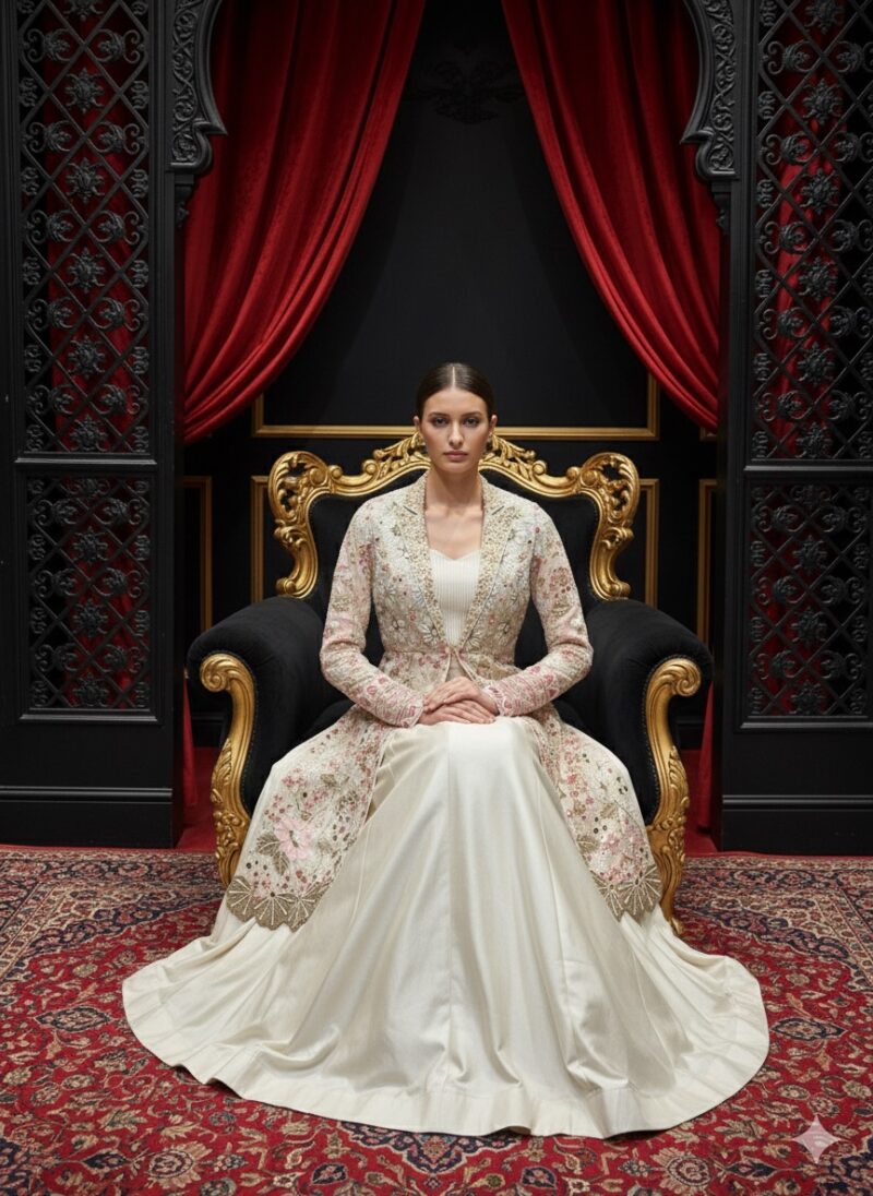 Ivory Ethereal Pearl Jacket Set