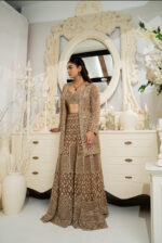 Bronze Glow Embroidered Ensemble