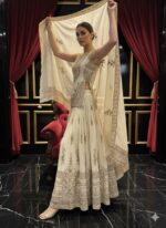 Regal Ivory Kurta Skirt Set