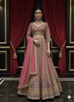 Rose Pink Royale Zardozi Lehenga