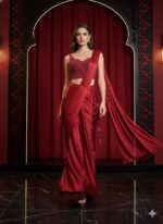Red Empress Saree Ensemble