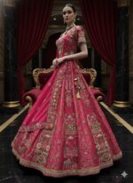 Rani Rose Zardozi Lehenga