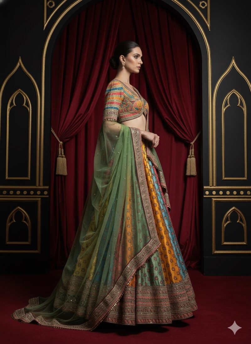 Festive Bloom Multicolour Lehenga