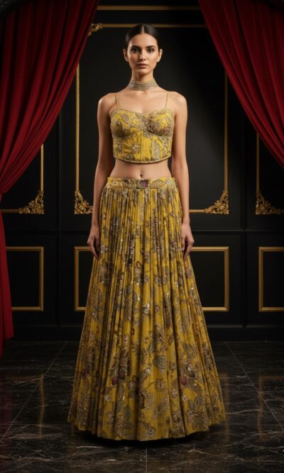 Amber Floral Bloom Lehenga