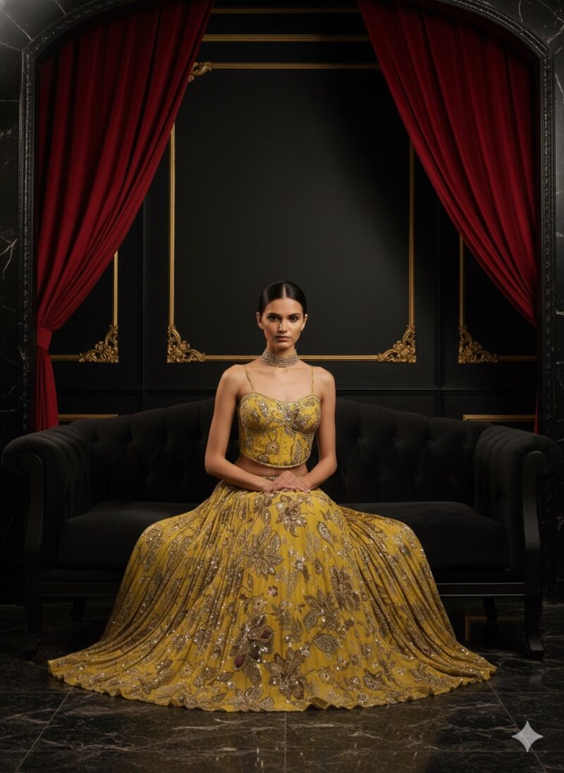 Amber Floral Bloom Lehenga