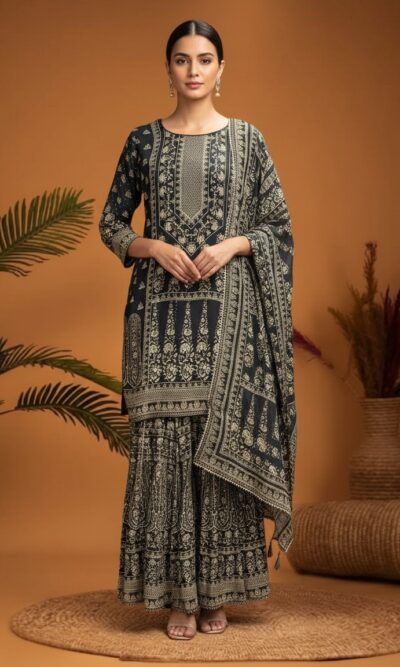 Midnight Muse Printed Suit