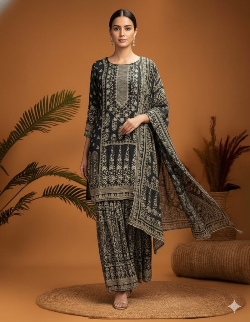 Midnight Muse Printed Suit