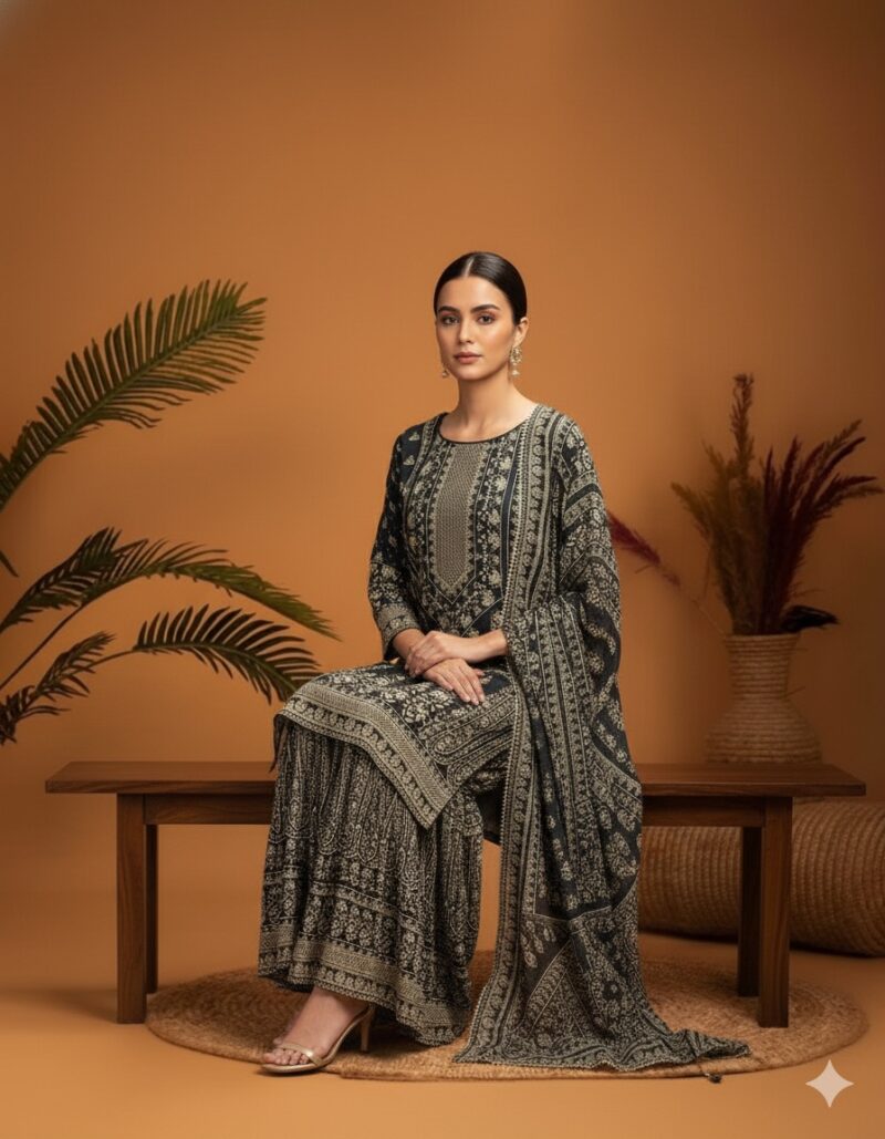 Midnight Muse Printed Suit