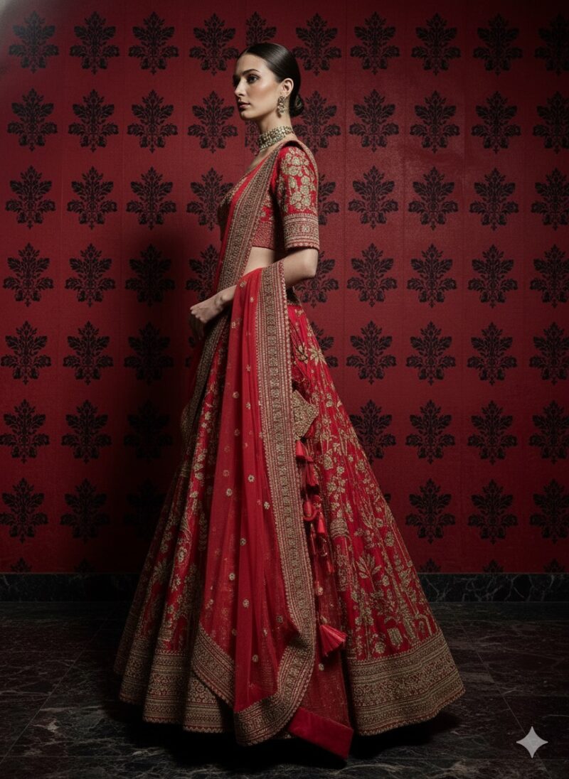Regal Red Radiance Lehenga