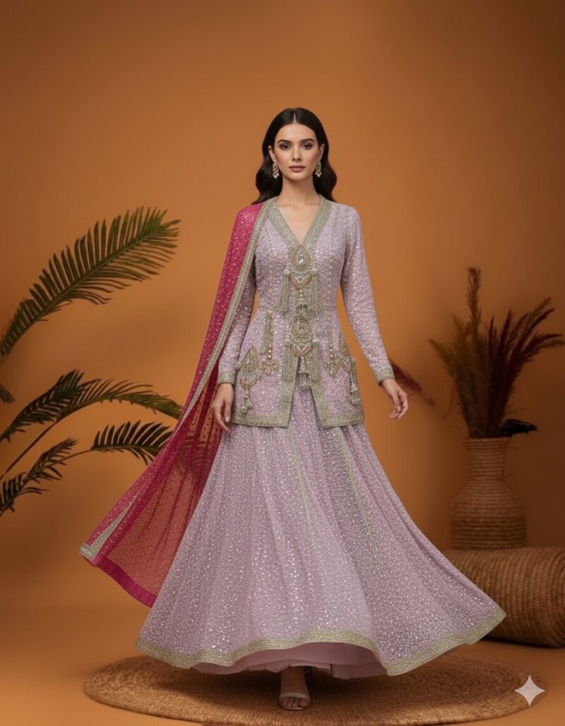 Lilac Royale Kurta Ensemble