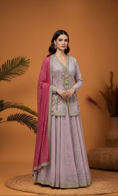 Lilac Royale Kurta Ensemble