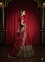 Royal Scarlet Heritage Lehenga