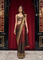 Twilight Gold Maroon Saree