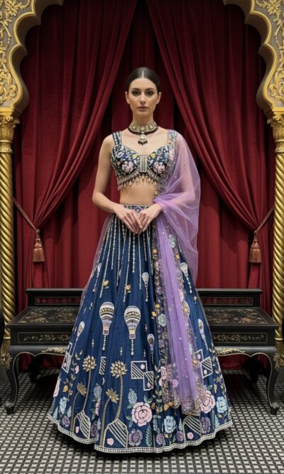 Celestial Voyage Carnival Lehenga