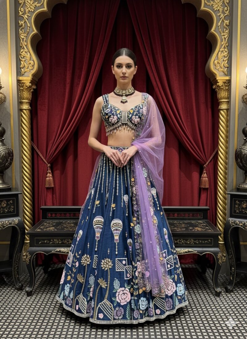 Celestial Voyage Carnival Lehenga