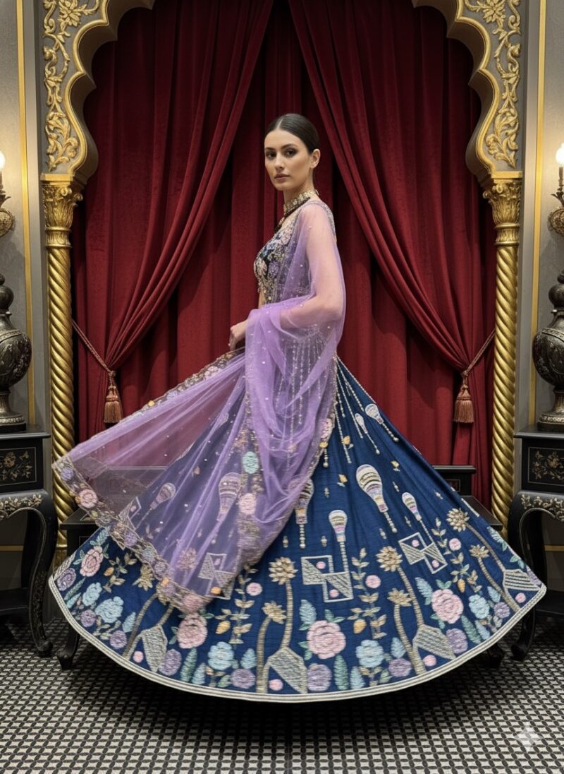 Celestial Voyage Carnival Lehenga