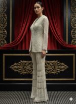 Ivory Pearl Embellished Co ord Set