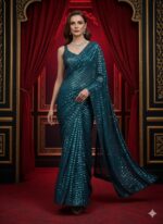 Celeste Gleam Sequin Saree