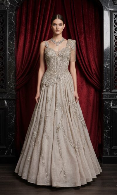 Starlit Radiance Evening Gown