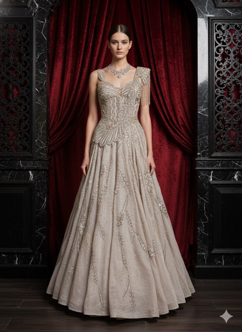 Starlit Radiance Evening Gown