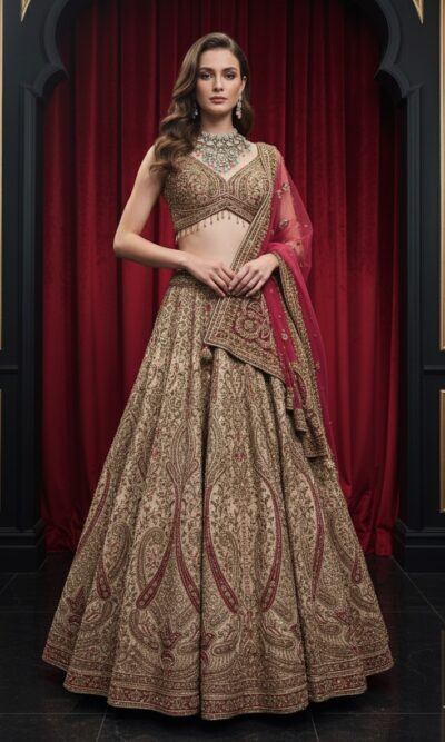 Opulent Gold Bridal Lehenga