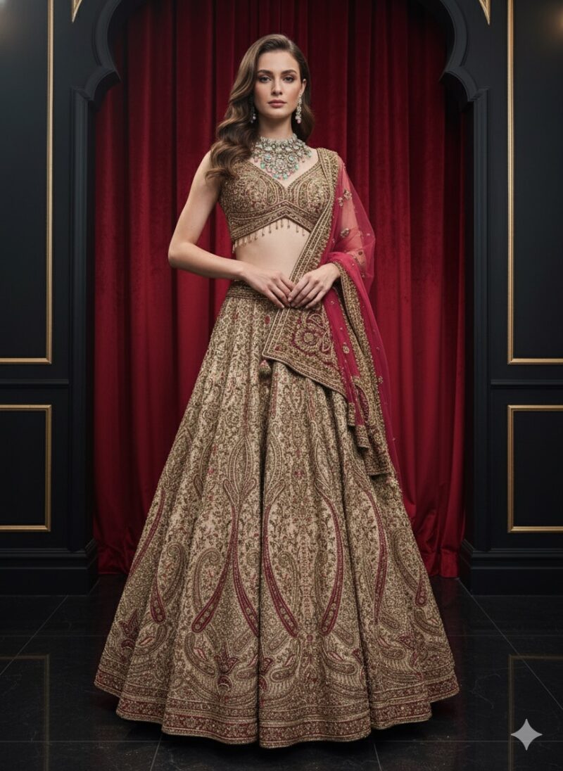 Opulent Gold Bridal Lehenga