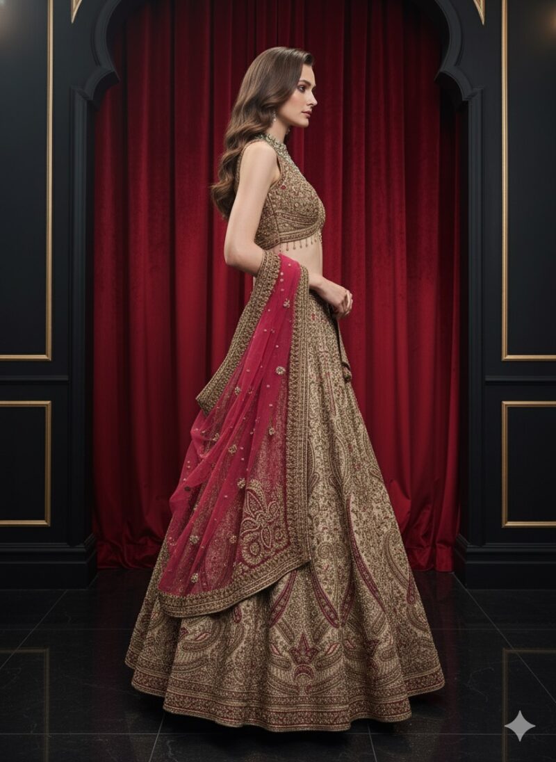 Opulent Gold Bridal Lehenga
